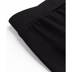 Pine Kids Cotton Lycra Knit Full Length Solid Colour Leggings -  Black