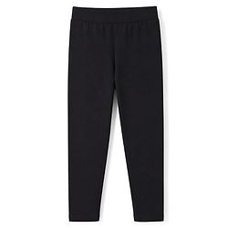 Pine Kids Cotton Lycra Knit Full Length Solid Colour Leggings -  Black