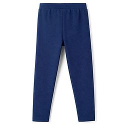 Pine Kids Cotton Lycra Knit Full Length Solid Colour Leggings -  Navy Blue