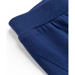 Pine Kids Cotton Lycra Knit Full Length Solid Colour Leggings -  Navy Blue