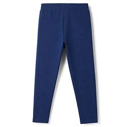 Pine Kids Cotton Lycra Knit Full Length Solid Colour Leggings -  Navy Blue