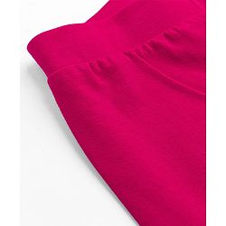 Pine Kids Cotton Lycra Knit Full Length Solid Colour Leggings -  Dark Pink