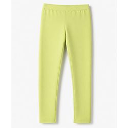 Pine Kids Cotton Lycra Knit Full Sleeves Legging - Lime
