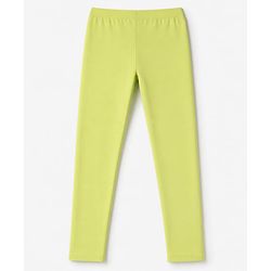 Pine Kids Cotton Lycra Knit Full Sleeves Legging - Lime