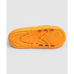 Pine Kids Slip On Sliders With Text Print - Orange