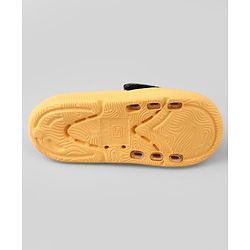 Pine Kids Slip On Sliders With Text Print - Yellow