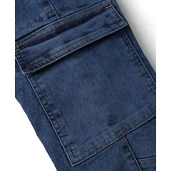 Pine Kids Denim Woven Full Length Cut & Sew Jeans in Blue
