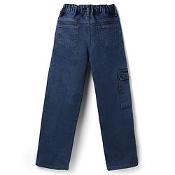 Pine Kids Denim Woven Full Length Cut & Sew Jeans in Blue