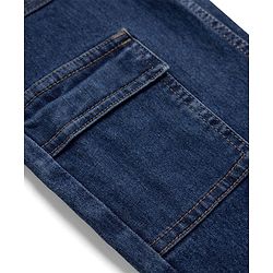 Pine Kids Denim Full Length Solid Jeans in Blue