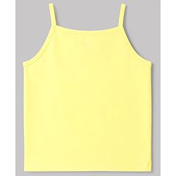Pine Kids Cotton Lycra Knit Sleeveless Solid Slips With Bow Applique Pack Of 3 - Yellow Sea Green & Blue