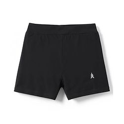 Pine Kids Cotton Lycra Knit Solid Cycling Shorts With Logo Print Pack Of 3  - Black