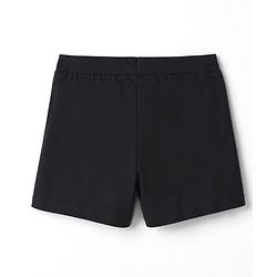 Pine Kids Cotton Lycra Knit Solid Cycling Shorts With Logo Print Pack Of 3  - Black