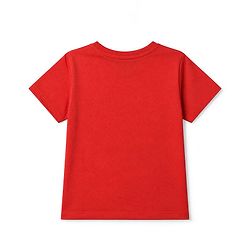 Pine Kids Cotton Knit Half Sleeves T-Shirts with Positive Attitude & Enjoy Every Moment Text and Flower Butterfly Print Pack of 3 - Yellow Red & Purple