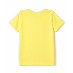 Pine Kids Cotton Knit Half Sleeves T-Shirts with Positive Attitude & Enjoy Every Moment Text and Flower Butterfly Print Pack of 3 - Yellow Red & Purple