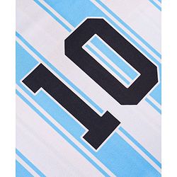 Pine Active Knit Raglan Half Sleeves Striped T-Shirt - Blue