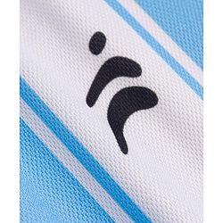 Pine Active Knit Raglan Half Sleeves Striped T-Shirt - Blue