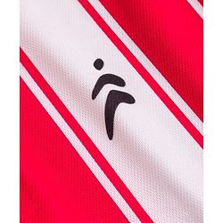 Pine Active Knit Raglan Half Sleeves Striped T-Shirt - Red