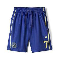 Pine Active Knit Half Raglan Sleeves Football Theme  Printed T-Shirt & Shorts Set - Yellow