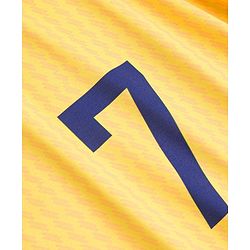 Pine Active Knit Half Raglan Sleeves Football Theme  Printed T-Shirt & Shorts Set - Yellow