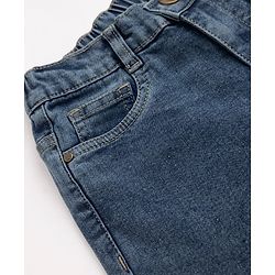 Pine Kids Denim Woven Solid Short in Blue