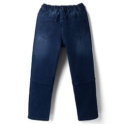 Pine Kids Denim Woven Full Length Jeans in Navy Blue