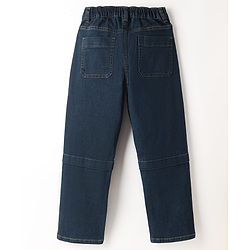 Pine Kids Denim Woven Full Length Solid Jeans - Navy Blue