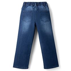 Pine Kids Denim Woven Full Length Washed Jeans - Blue