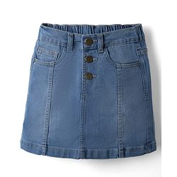 Pine Kids Denim Woven Skirt Above Knee Length in Blue