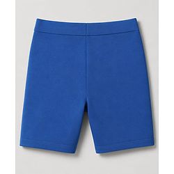 Pine Kids Cotton Lycra Knit Above Knee Length Cycling Shorts Pack of 3 - Blue, Light Blue & Yellow