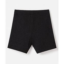 Pine Kids Cotton Lycra Knit Above Knee Length Cycling Shorts Pack of 3 - Black