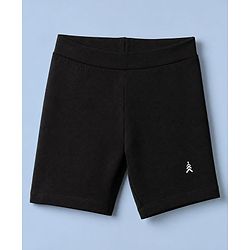 Pine Kids Cotton Lycra Knit Above Knee Length Cycling Shorts Assorted Pack of 3 - Red White & Black
