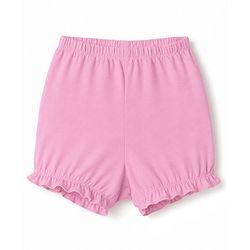 Pine Kids Cotton Elastane Knit Floral Printed Bloomers Pack of 3 - Pink Green  & White