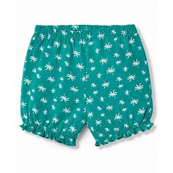 Pine Kids Cotton Elastane Knit Floral Printed Bloomers Pack of 3 - Pink Green  & White