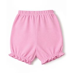 Pine Kids Cotton Elastane Knit Floral Printed Bloomers Pack of 3 - Pink Green  & White