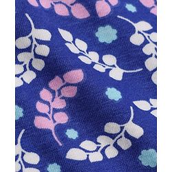 Pine Kids Cotton Elastane Knit Leaves Printed Bloomers Pack Of 3 - Pink Blue & White