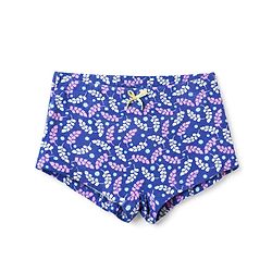 Pine Kids Cotton Elastane Knit Leaves Printed Bloomers Pack Of 3 - Pink Blue & White