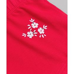 Pine Kids Cotton Elastane Knit Floral Printed Panties Pack of 3 - Red & Pink