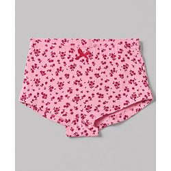 Pine Kids Cotton Elastane Knit Floral Printed Panties Pack of 3 - Red & Pink