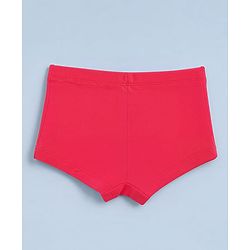 Pine Kids Cotton Elastane Knit Solid Bloomers With Floral Print Pack of 3 - Pink White