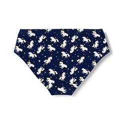 Pine Kids Cotton Elastane Knit Unicorn Printed Panties Pack Of 3 - Navy & Light Blue