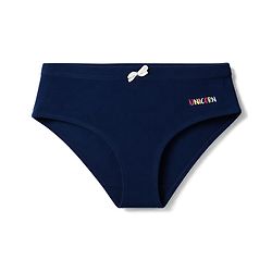 Pine Kids Cotton Elastane Knit Unicorn Printed Panties Pack Of 3 - Navy & Light Blue