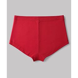 Pine Kids Cotton Elastane Knit Panties With Strawberry Print Pack of 3 - Red Pink White