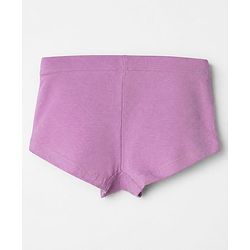 Pine Kids Cotton Elastane Knit Panties With Bow Detailing Pack of 3 - Purple & Peach