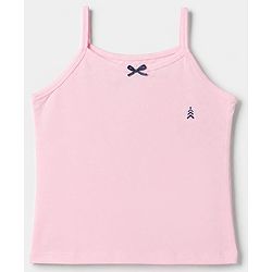 Pine Kids Cotton Mix Knit Slips with Bow Applique in Pink,Red & Navy Pack of 3