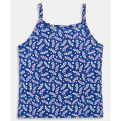 Pine Kids Cotton Lycra Knit Solid Slips With Floral Print Pack of 3 - Pink Neavy Blue