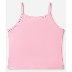 Pine Kids Cotton Lycra Knit Sleeveless Solid Slips Pack of 3 - Pink Red Grey
