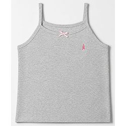Pine Kids Cotton Lycra Knit Sleeveless Solid Slips Pack of 3 - Pink Red Grey