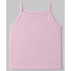 Pine Kids Cotton Lycra Knit Sleeveless Solid Colour Slips Pack of 3 - Pink Aqua & Lavender