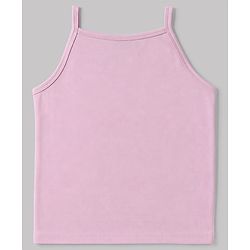 Pine Kids Cotton Lycra Knit Sleeveless Solid Colour Slips Pack of 3 - Pink Aqua & Lavender