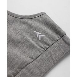 Pine Kids Cotton Lycra Knit Solid Sleeveless Bralettes - White Grey & Black